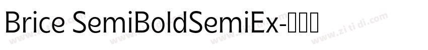 Brice SemiBoldSemiEx字体转换